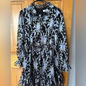 Ted Baker  size 3 ruffle  maxi dress